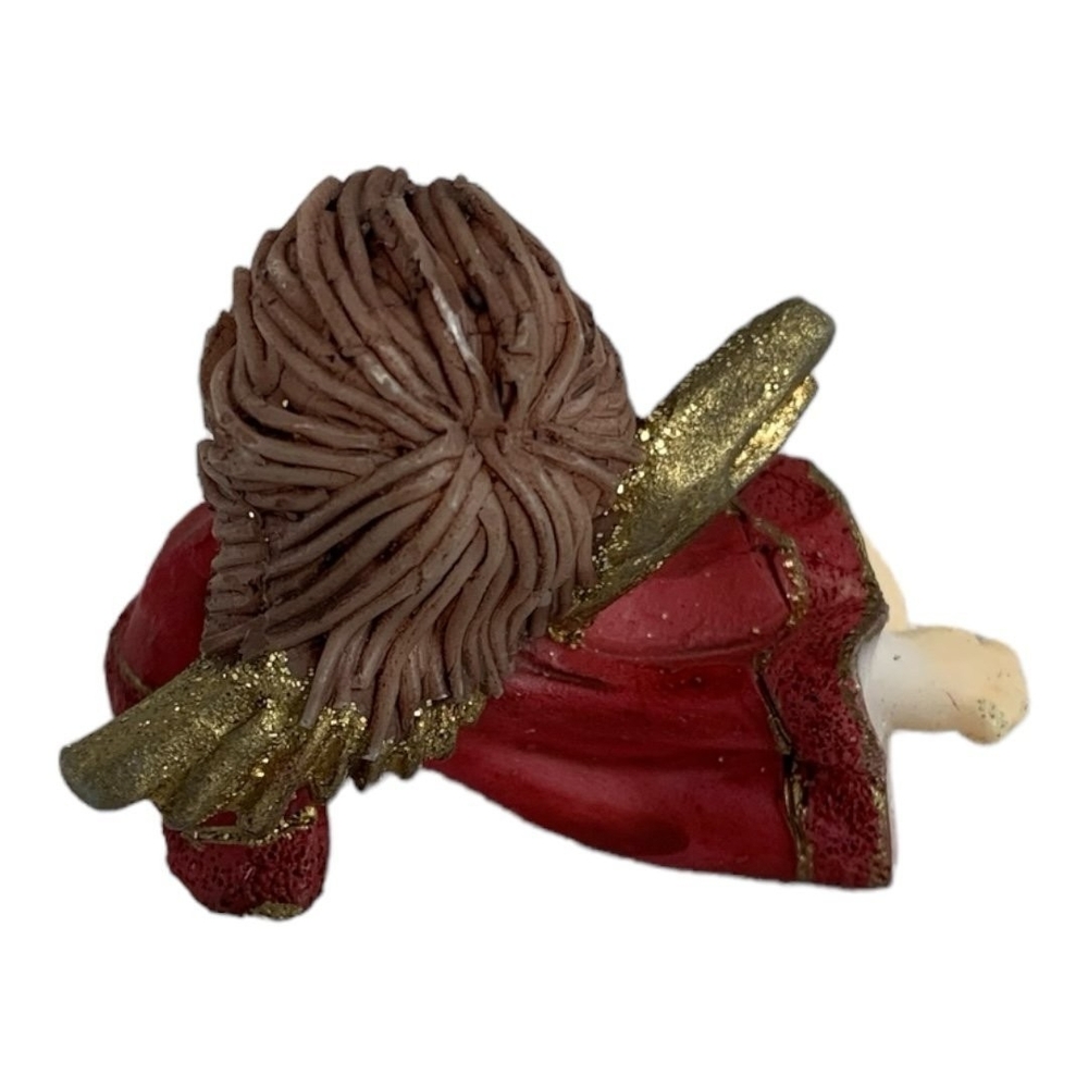 Vintage Heavenly Angel Amulet Mini Resin Figurine 2” Handcrafted Tabletop Angel - Picture 4 of 6